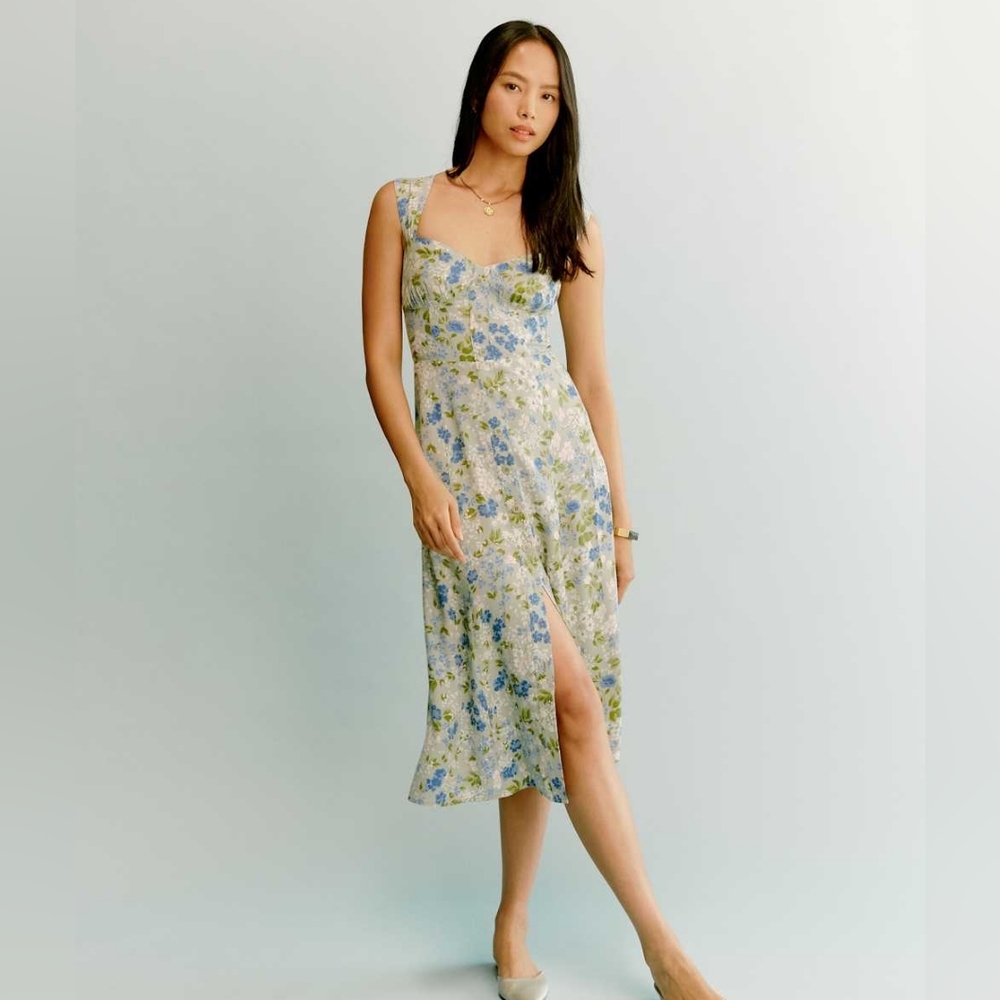 Like New Reformation Tayler Dress, Size 2 - Picture 2 of 10
